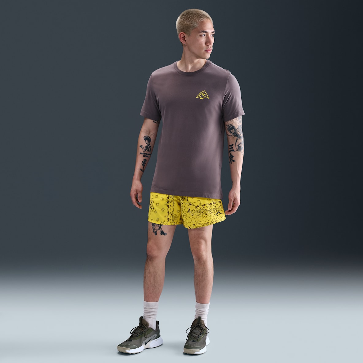 Nike Trail Tシャツとショートパンツセット 半袖Tシャツ ハーフパンツ セット Dri-FIT フィットネス Tシャツ